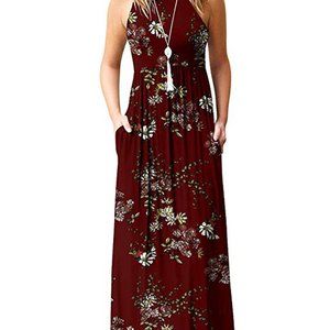 Floral Print Long Maxi Dress